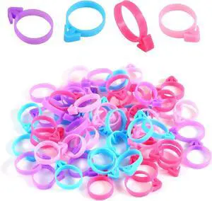 60pcs Pastry Bag Ties, Reusable Silicone Piping Bag Clips for Baking Decorating Icing Bags Seals for Cupcakes Cookies Pastry Supplies (4 Colors) 60pcs Pastry Bag Ties, Reusable Silicone Piping Bag Clips for Baking Decorating Icing Bags Seals for Cupcakes Cookies Pastry Supplies (4 Colors)