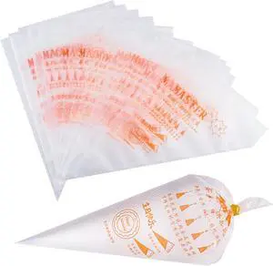 LABOTA Piping Bags Disposable,10 Inch Pastry Bags,200 Tipless Icing Bags for Cake Decorating LABOTA Piping Bags Disposable,10 Inch Pastry Bags,200 Tipless Icing Bags for Cake Decorating