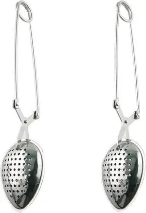 Tegg Tea Infuser 2PCS Stainless Steel Leaves Shape Spices Snap Spoon Tea Filter Strainer With Long Handle for Loose Leaf Tea and Mulling Spices Tegg Tea Infuser 2PCS Stainless Steel Leaves Shape Spices Snap Spoon Tea Filter Strainer With Long Handle for Loose Leaf Tea and Mulling Spices