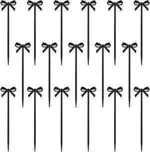 Black Cocktail Picks, 60 Pcs Black Bow Decor Fruit Fork Bow Drink Stirrers Black Bow Cupcake Toppers Bow Design Party Food Sticks Dessert Picks Decorative Skewers for Appetizers Drinks Party Fruit Black Cocktail Picks, 60 Pcs Black Bow Decor Fruit Fork Bow Drink Stirrers Black Bow Cupcake Toppers Bow Design Party Food Sticks Dessert Picks Decorative Skewers for Appetizers Drinks Party Fruit