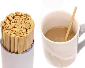 Mini Skater 5.4 Inch Bamboo Coffee Stirrers Eco Friendly Biodegradable Stir Sticks for Tea Hot Cold Beverages (100) Mini Skater 5.4 Inch Bamboo Coffee Stirrers Eco Friendly Biodegradable Stir Sticks for Tea Hot Cold Beverages (100)