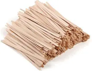 MOWPOG 700 Pcs Natural Wooden Coffee Stirrers, 5.5" Disposable Stir Sticks MOWPOG 700 Pcs Natural Wooden Coffee Stirrers, 5.5" Disposable Stir Sticks
