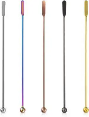 Coffee Stick Stainless Steel Swizzle Stick Reusable Metal Stir Sticks Cocktail Coffee Drink Stirrer Spoon Beverage Cocktail Stirrers Stir with Small Rectangular Paddles Stirring Bar Set(7.73inch long) Coffee Stick Stainless Steel Swizzle Stick Reusable Metal Stir Sticks Cocktail Coffee Drink Stirrer Spoon Beverage Cocktail Stirrers Stir with Small Rectangular Paddles Stirring Bar Set(7.73inch long)