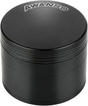 2" Grinder, Screen-Free, 3-Piece 4-Part Design, Zinc Alloy Spice Grinder for Kitchen Spice, Black 2" Grinder, Screen-Free, 3-Piece 4-Part Design, Zinc Alloy Spice Grinder for Kitchen Spice, Black