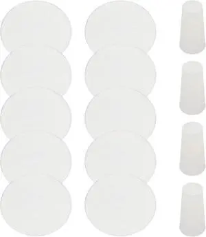 10pcs Reusable Cold Brew Coffee Filters and 4pcs Silicone Rubber Stoppers Replacement Felt Filters Compatible with Toddy Cold Brew System for Coffee Maker 10pcs Reusable Cold Brew Coffee Filters and 4pcs Silicone Rubber Stoppers Replacement Felt Filters Compatible with Toddy Cold Brew System for Coffee Maker