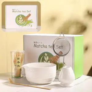 Matcha Tea Set, 5-Piece Ceramic Matcha Bowl & Whisk Kit with Cute Cat Pattern, Traditional Japanese Chawan, Scoop & Sifter, Perfect for Tea Ceremony, Gift for & Tea Lovers (white) Matcha Tea Set, 5-Piece Ceramic Matcha Bowl & Whisk Kit with Cute Cat Pattern, Traditional Japanese Chawan, Scoop & Sifter, Perfect for Tea Ceremony, Gift for & Tea Lovers (white)