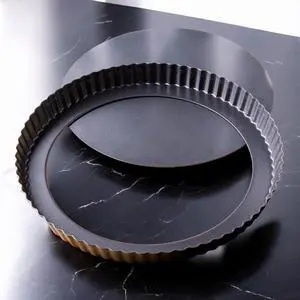 Tart Pan 11 Inch Removable Bottom- Carbon Steel Deep Quiche Pan, Rust, & Temperature Resistant 550-600 °F Non-Stick, Perfect for Baking Fruit Tarts, Quiches & Dessert Tart Pan 11 Inch Removable Bottom- Carbon Steel Deep Quiche Pan, Rust, & Temperature Resistant 550-600 °F Non-Stick, Perfect for Baking Fruit Tarts, Quiches & Dessert