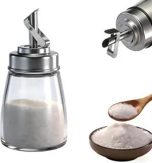 Glass Sugar Jar, Sugar Container Sugar Dispenser with Pour Spout, 6oz Glass Jar with Stainless Steel Lid, Multi-Use Sugar Bowl Sugar Shaker Sugar Container for Coffee Bar Glass Sugar Jar, Sugar Container Sugar Dispenser with Pour Spout, 6oz Glass Jar with Stainless Steel Lid, Multi-Use Sugar Bowl Sugar Shaker Sugar Container for Coffee Bar