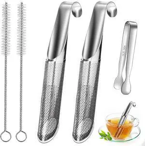 Tea Infuser for Loose Leaf Tea, Stainless Steel Tea Diffusers with Clip Strainers Travel Fine Mesh Spoon Infusers for Loose Tea, Rose, Herbs(Set of 2) Tea Infuser for Loose Leaf Tea, Stainless Steel Tea Diffusers with Clip Strainers Travel Fine Mesh Spoon Infusers for Loose Tea, Rose, Herbs(Set of 2)