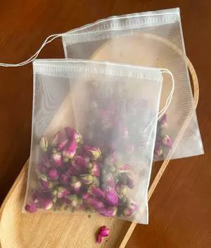 50Pcs Empty Pyramid Nylon Tea Bags Mesh Tea Infuser Bag Herb Spice Filter Strainer Bags With String (3.93x4.7inch) 50Pcs Empty Pyramid Nylon Tea Bags Mesh Tea Infuser Bag Herb Spice Filter Strainer Bags With String (3.93x4.7inch)