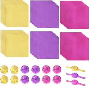 300pcs Chocolate Wrappers Colored Aluminium Foil Candy Wrappers 3x3 Inch 300pcs Chocolate Wrappers Colored Aluminium Foil Candy Wrappers 3x3 Inch