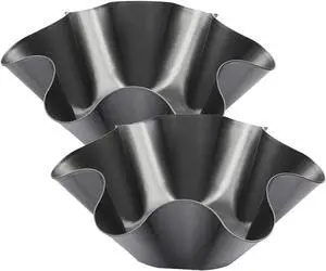 2 Pack 8.5" Nonstick Large Taco Shell Bowl Carbon Steel Tortilla Maker Shell Pans Baking Molds Tostada for Frying Salad Bowls 2 Pack 8.5" Nonstick Large Taco Shell Bowl Carbon Steel Tortilla Maker Shell Pans Baking Molds Tostada for Frying Salad Bowls