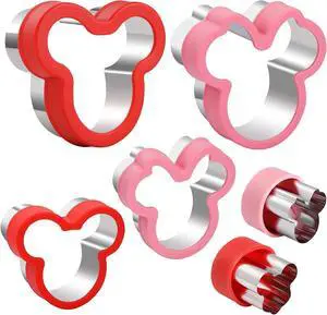 6pcs Mouse Cookie Cutters Set,Sandwich Biscuit Cutter, Food Grade Stainless Steel Sandwich Cookie Cutters for Baking 6pcs Mouse Cookie Cutters Set,Sandwich Biscuit Cutter, Food Grade Stainless Steel Sandwich Cookie Cutters for Baking