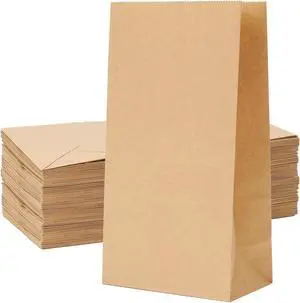Homrelaxy 60 Pcs 4LB Brown Paper Lunch Bags, Disposable Kraft Paper Bag Homrelaxy 60 Pcs 4LB Brown Paper Lunch Bags, Disposable Kraft Paper Bag