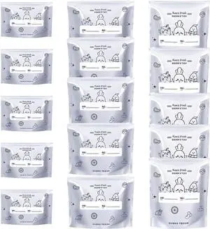 Aluminum Foil Sealable Storage Bags - Freezer Bags, Resealable Stand Up Pouches for Fresh Keeping, with Label, Zip Lock, Suitable for Vegetable, Fruit, Meat, and More,3 Size (15) Aluminum Foil Sealable Storage Bags - Freezer Bags, Resealable Stand Up Pouches for Fresh Keeping, with Label, Zip Lock, Suitable for Vegetable, Fruit, Meat, and More,3 Size (15)