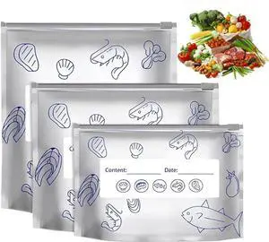 30PCS New Reusable Aluminum Foil Sealable Storage Bags, Reusable Aluminum Foil Freezer Bags, For food use, suitable for vegetables, fruit and meat (L+M+S) 30PCS New Reusable Aluminum Foil Sealable Storage Bags, Reusable Aluminum Foil Freezer Bags, For food use, suitable for vegetables, fruit and meat (L+M+S)