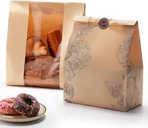 24 Pack Bread Bags for Homemade Bread, Sourdough Bags with Window 24 Pack Bread Bags for Homemade Bread, Sourdough Bags with Window