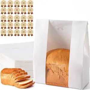 25PCS Paper Sourdough Bread Bags, Disposable Bread Bag for Homemade Bread 25PCS Paper Sourdough Bread Bags, Disposable Bread Bag for Homemade Bread