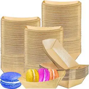 150 Pack 1/4Lb Paper Food Boat Trays Disposable Small Paper Boats Plates Containers, 0.25Lb Mini Kraft Food Serving Boat Tray Baskets for Snack Fries Dessert Popcorn BBQ Sauce Tacos Nacho 150 Pack 1/4Lb Paper Food Boat Trays Disposable Small Paper Boats Plates Containers, 0.25Lb Mini Kraft Food Serving Boat Tray Baskets for Snack Fries Dessert Popcorn BBQ Sauce Tacos Nacho