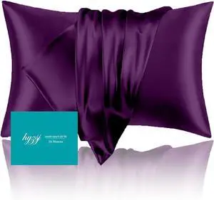 Mulberry Silk Pillowcase for Hair and Skin Queen Size 20"X 30" with Hidden Zipper, Softer Than Silk Pillow Cases Smooth Cooling Pillow Covers for Sleeping(Purple,Queen,1Pcs) Mulberry Silk Pillowcase for Hair and Skin Queen Size 20"X 30" with Hidden Zipper, Softer Than Silk Pillow Cases Smooth Cooling Pillow Covers for Sleeping(Purple,Queen,1Pcs)