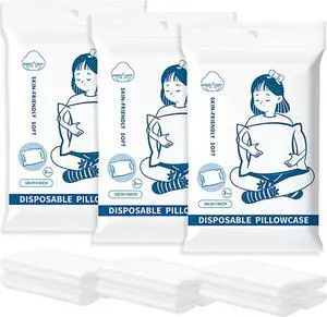 6 Pcs Disposable Pillowcases, 32x20 Inch Single Use Non Woven Travel Pillow Case & Pillow Covers, Individually Wrapped for Business Trips Hotels Bedding Supplies 6 Pcs Disposable Pillowcases, 32x20 Inch Single Use Non Woven Travel Pillow Case & Pillow Covers, Individually Wrapped for Business Trips Hotels Bedding Supplies