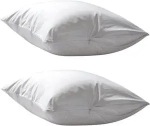 Dependable Industries Deluxe Zippered Vinyl Pillow Covers 2-Pack - 20"x29" Waterproof Protectors, Ideal for Home, Hotel, Hospital - Long-Lasting Pillow Protection(bd5211) Dependable Industries Deluxe Zippered Vinyl Pillow Covers 2-Pack - 20"x29" Waterproof Protectors, Ideal for Home, Hotel, Hospital - Long-Lasting Pillow Protection(bd5211)