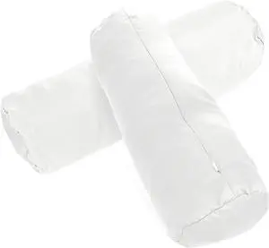 2 Pcs White Neck Bolster Pillow Covers Round Necks Pillowcase Silk Satin Neck Roll Pillowcases Neck Roll Pillow Cover with Zipper Breathable Silky Pillowcases Cylindrical Pillows Cushion (18 x 6 inch) 2 Pcs White Neck Bolster Pillow Covers Round Necks Pillowcase Silk Satin Neck Roll Pillowcases Neck Roll Pillow Cover with Zipper Breathable Silky Pillowcases Cylindrical Pillows Cushion (18 x 6 inch)