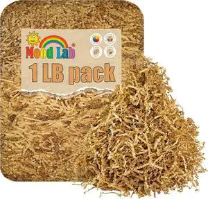 Mood Lab Crinkle Cut Paper Shred Filler - 1 LB Brown - Shredded Cut Paper for Basket Filling and Gift Box Kraft Wrapping Paper Mood Lab Crinkle Cut Paper Shred Filler - 1 LB Brown - Shredded Cut Paper for Basket Filling and Gift Box Kraft Wrapping Paper