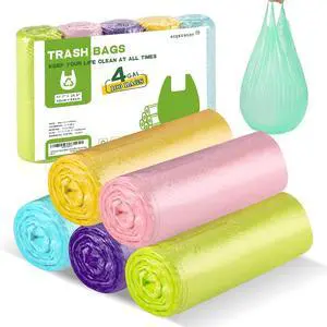 4 Gallon-Trash-Bag Small-Bathroom Kitchen Garbage Bags - Gal With Handle Recycling Colorful 100 Count For Can Recycle Car Unscented Waste Basket Little Disposable Plastic Outdoor Office Acqkunlo 4 Gallon-Trash-Bag Small-Bathroom Kitchen Garbage Bags - Gal With Handle Recycling Colorful 100 Count For Can Recycle Car Unscented Waste Basket Little Disposable Plastic Outdoor Office Acqkunlo