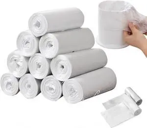 Mini Trash Bags, 0.5 Gal, 300 Counts, White Mini Trash Bags, 0.5 Gal, 300 Counts, White