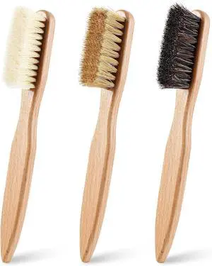 3 Pcs Wood Laundry Stain Brush Stain Remover Brushes with Boar Bristle Small Stain Brush for Clothes for Scrubbing Stains from Furniture Fabric Leather(3 Pcs C) 3 Pcs Wood Laundry Stain Brush Stain Remover Brushes with Boar Bristle Small Stain Brush for Clothes for Scrubbing Stains from Furniture Fabric Leather(3 Pcs C)