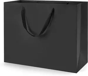 MOXARYSU Extra Large Black Gift Bags: 16x6x12 Inch 3pcs Black Paper Bags With Handles Bulk For Party Shopping Birthday Wedding (XL-3) MOXARYSU Extra Large Black Gift Bags: 16x6x12 Inch 3pcs Black Paper Bags With Handles Bulk For Party Shopping Birthday Wedding (XL-3)