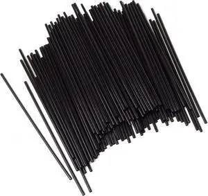 Concession Essentials Coffee Stirrers, 5 Inch Black Plastic Sip Stix, 200 Count Concession Essentials Coffee Stirrers, 5 Inch Black Plastic Sip Stix, 200 Count
