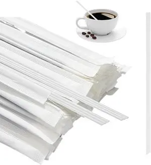 Ouliget Three Hole Coffee Stirrers Sticks Individually Wrapped,2 in 1 Disposable Plastic Coffee Straw for Coffee Milk Tea Cocktail Party Drinking Supplies,7.3 Inches (White) Ouliget Three Hole Coffee Stirrers Sticks Individually Wrapped,2 in 1 Disposable Plastic Coffee Straw for Coffee Milk Tea Cocktail Party Drinking Supplies,7.3 Inches (White)