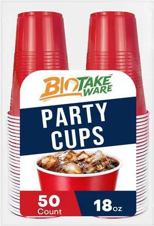 Disposable Cups, 50 Count 18 Oz BPA Free Plastic Cups, Perfect for Birthday, Picnic, Indoor and Outdoor Event, Stackable, Reusable, Disposable Round Beverage Drinking Cups Disposable Cups, 50 Count 18 Oz BPA Free Plastic Cups, Perfect for Birthday, Picnic, Indoor and Outdoor Event, Stackable, Reusable, Disposable Round Beverage Drinking Cups