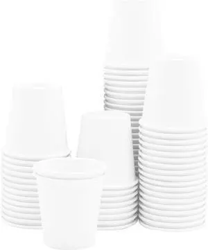 1.4 X 2 Inch White Small Premium Quality Paper Coffee Cups, Disposable Mini Bathroom Mouthwash Cups - Small Paper Cups for Parties, Picnics, Travel (3 oz. - 100 Count) 1.4 X 2 Inch White Small Premium Quality Paper Coffee Cups, Disposable Mini Bathroom Mouthwash Cups - Small Paper Cups for Parties, Picnics, Travel (3 oz. - 100 Count)