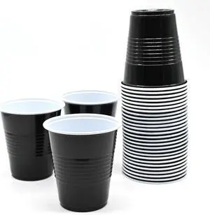 30 Pcs 12 oz Disposable Plastic Cups Bulk for Baby Shower Birthday Graduation Party Wedding Theme Party Birthday (Black) 30 Pcs 12 oz Disposable Plastic Cups Bulk for Baby Shower Birthday Graduation Party Wedding Theme Party Birthday (Black)