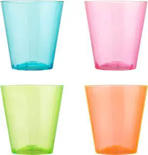 Zappy 124 Neon Plastic Shot Glasses, 1 oz, Assorted Neon Colors, Disposable & Reusable, BPA Free, Perfect for Wedding Parties, Home Gatherings, Travel Events Zappy 124 Neon Plastic Shot Glasses, 1 oz, Assorted Neon Colors, Disposable & Reusable, BPA Free, Perfect for Wedding Parties, Home Gatherings, Travel Events