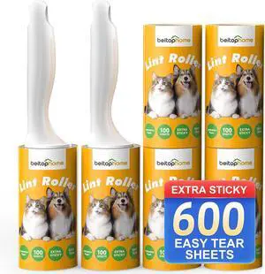 600 Sheets Extra Sticky Lint Roller for Pet Hair 600 Sheets Extra Sticky Lint Roller for Pet Hair