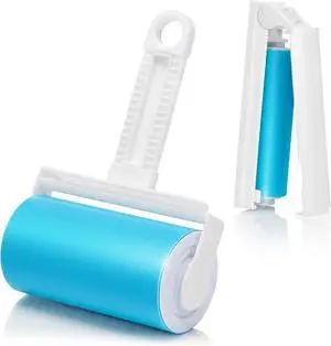 Schticky 2-Piece Lint Roller Set, Reusable & Washable, Pet Hair Remover Schticky 2-Piece Lint Roller Set, Reusable & Washable, Pet Hair Remover