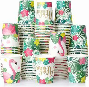 Hoolerry 60 Pieces Luau Cups Aloha Party Disposable Paper Cups Hawaii Aloha Party Decorations Tropical Luau 9 oz Summer Tiki Pool Beach Supplies for Adults Kids Hoolerry 60 Pieces Luau Cups Aloha Party Disposable Paper Cups Hawaii Aloha Party Decorations Tropical Luau 9 oz Summer Tiki Pool Beach Supplies for Adults Kids