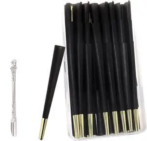 Paper Tubes, 75-Pack, Lightweight, Compact, for Parties and Daily UseBlack and gold Paper Tubes, 75-Pack, Lightweight, Compact, for Parties and Daily UseBlack and gold