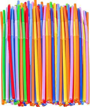 100 PCS Colorful Plastic Disposable Bendable Drinking 12.8inch Long Straws for Home Use Milk Juice Drinks Party Decorations 100 PCS Colorful Plastic Disposable Bendable Drinking 12.8inch Long Straws for Home Use Milk Juice Drinks Party Decorations