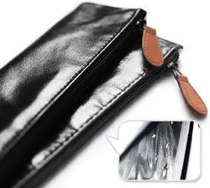 Sunlit 100% Waterproof Wipe Clean Hygienic Carrying Case/Pouch for Reusable Straws - 2 set Black - For 10.5 inches Straws Silicone or Stainless Steel - Brush/Chopsticks Zipper Bag for Travel Sunlit 100% Waterproof Wipe Clean Hygienic Carrying Case/Pouch for Reusable Straws - 2 set Black - For 10.5 inches Straws Silicone or Stainless Steel - Brush/Chopsticks Zipper Bag for Travel