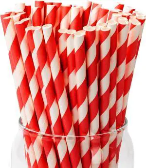 PakTalk 100 Pack Red Straws PakTalk 100 Pack Red Straws