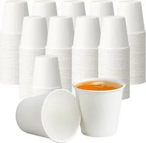 3 oz Disposable Paper Cups, Mouthwash Cups, Small Coffee Cups for Bathroom Rinsing, Mini Water Drinking Cups for Espresso, Samples, 200 Pack 3 oz Disposable Paper Cups, Mouthwash Cups, Small Coffee Cups for Bathroom Rinsing, Mini Water Drinking Cups for Espresso, Samples, 200 Pack