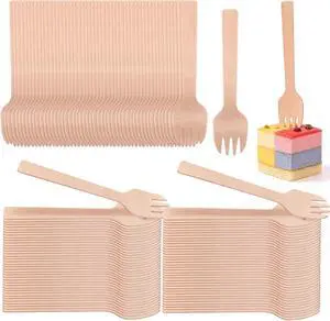 300 Pack 4" Mini Wooden Spork Disposable Spork Biodegradable Birchwood Fork Spoon for Camping, Party, Wedding and Family Gatherings 300 Pack 4" Mini Wooden Spork Disposable Spork Biodegradable Birchwood Fork Spoon for Camping, Party, Wedding and Family Gatherings
