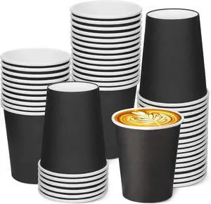 50 Pack Disposable Paper Cups, 8 Oz Hot/Cold Beverage Drinking Cup 50 Pack Disposable Paper Cups, 8 Oz Hot/Cold Beverage Drinking Cup
