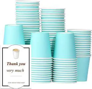 100 Pack 3 oz Paper Cups, Bathroom Cups Disposable Cups Blue 100 Pack 3 oz Paper Cups, Bathroom Cups Disposable Cups Blue