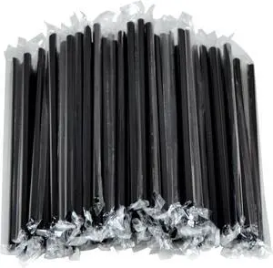 Straws Plastic Straws, Disposable, Individually Wrapped, 100 pcs 0.23'' Diameter 8.26'' Long for PartyJuice, Cocktails, Out, Office, Travel (100, Black, 8.26 inch) Straws Plastic Straws, Disposable, Individually Wrapped, 100 pcs 0.23'' Diameter 8.26'' Long for PartyJuice, Cocktails, Out, Office, Travel (100, Black, 8.26 inch)